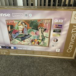 📺 Hisense 55” S7 Series CanvasTV – 4K QLED, Matte Display, Ultra-Slim Wall Mount Included