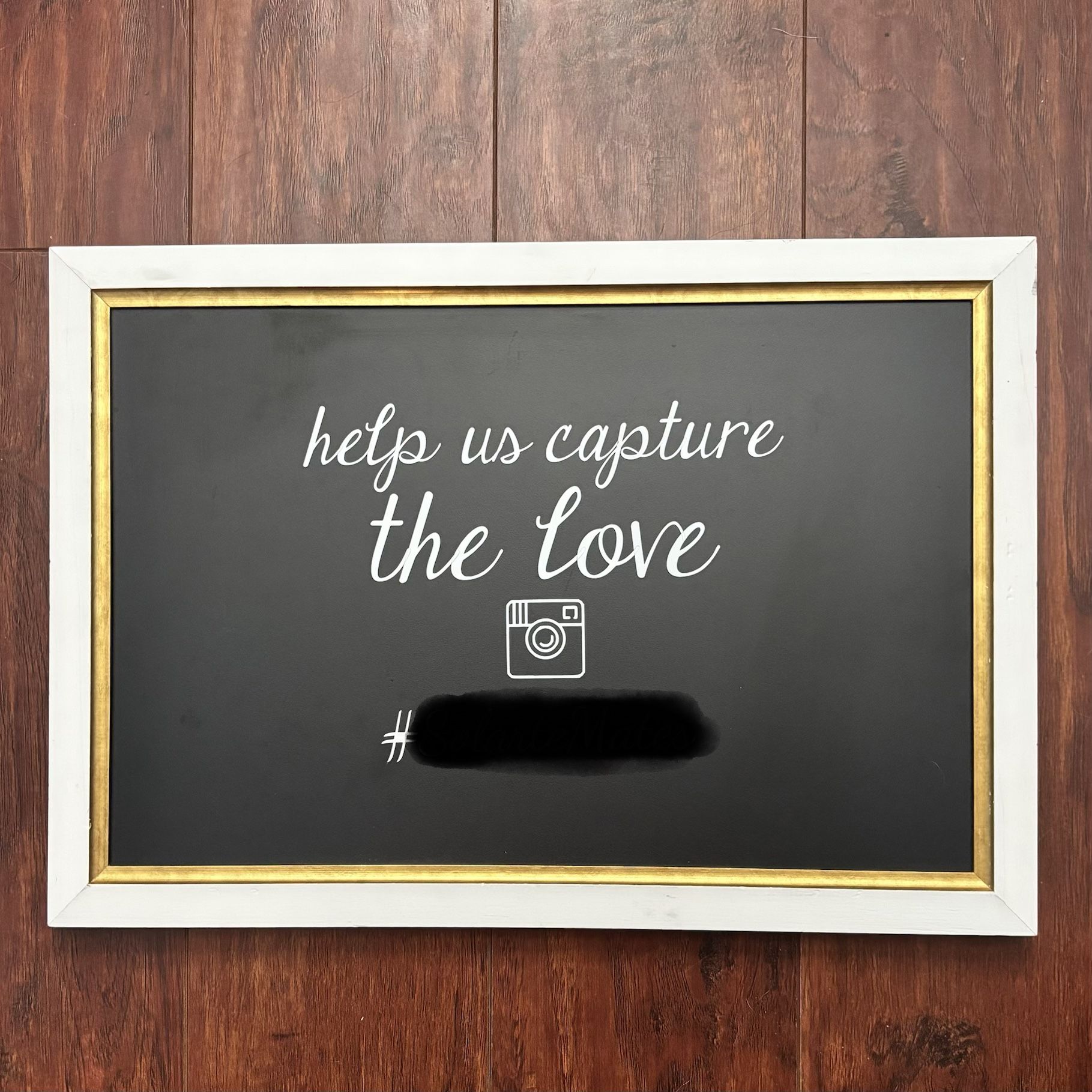 Picture hashtag Photo Booth For Wedding, Quinceañera, Sweet 16