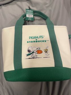 Halloween Starbucks x Peanuts Canvas Tote Bag