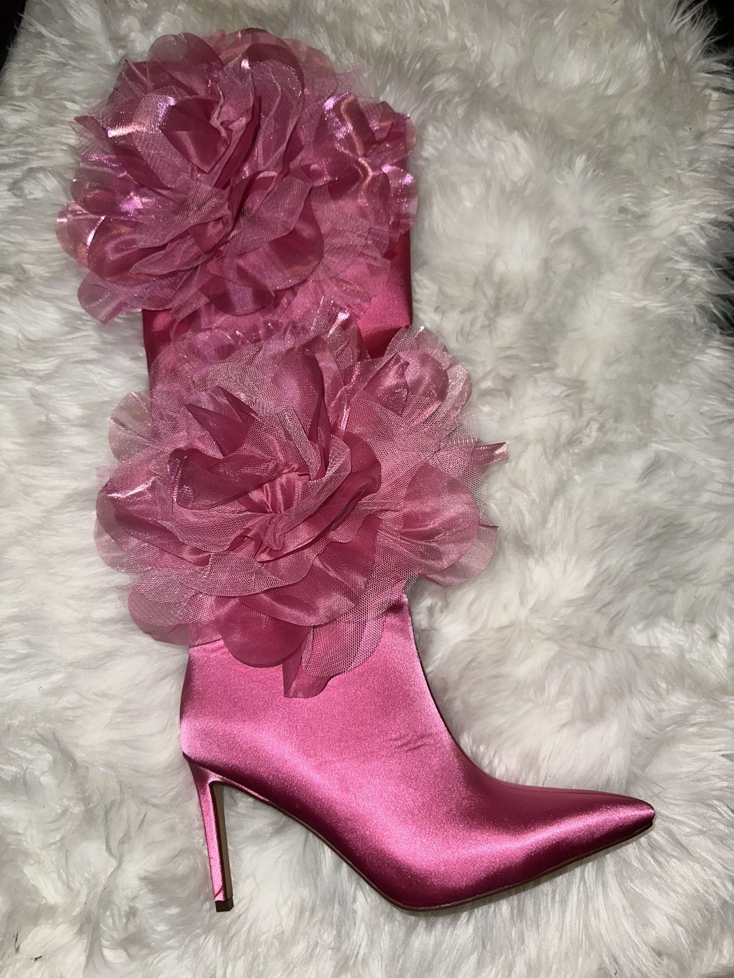 Pink Flower Boot