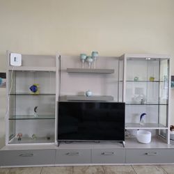 living room TV stand and entertainment center
