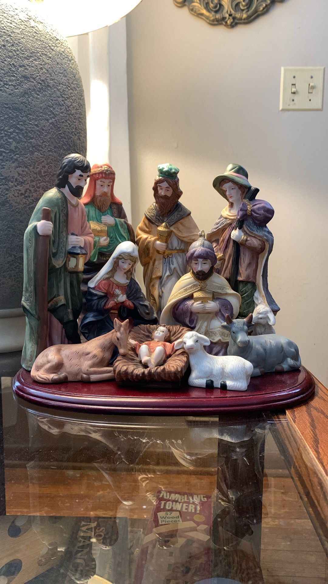 Nativity Scene Set – Hand-Painted Figures- Give Me Best Offer $