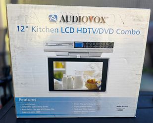 Brand New Audiovox 12" Under-Cabinet Kitchen TV/DVD Combo - Unopened