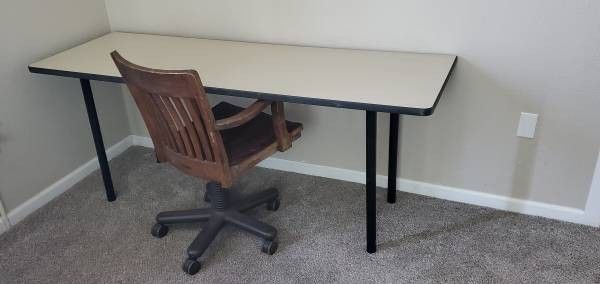 Herman Miller Desk w Bankers Chair (Vintage 1920's)