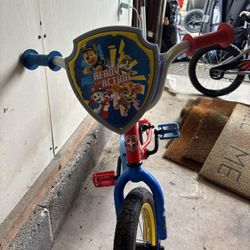 Kids Paw Patrol Bike (with Training wheel Set)