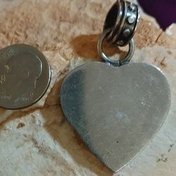 Chic Sterling Silver Heart Pendant