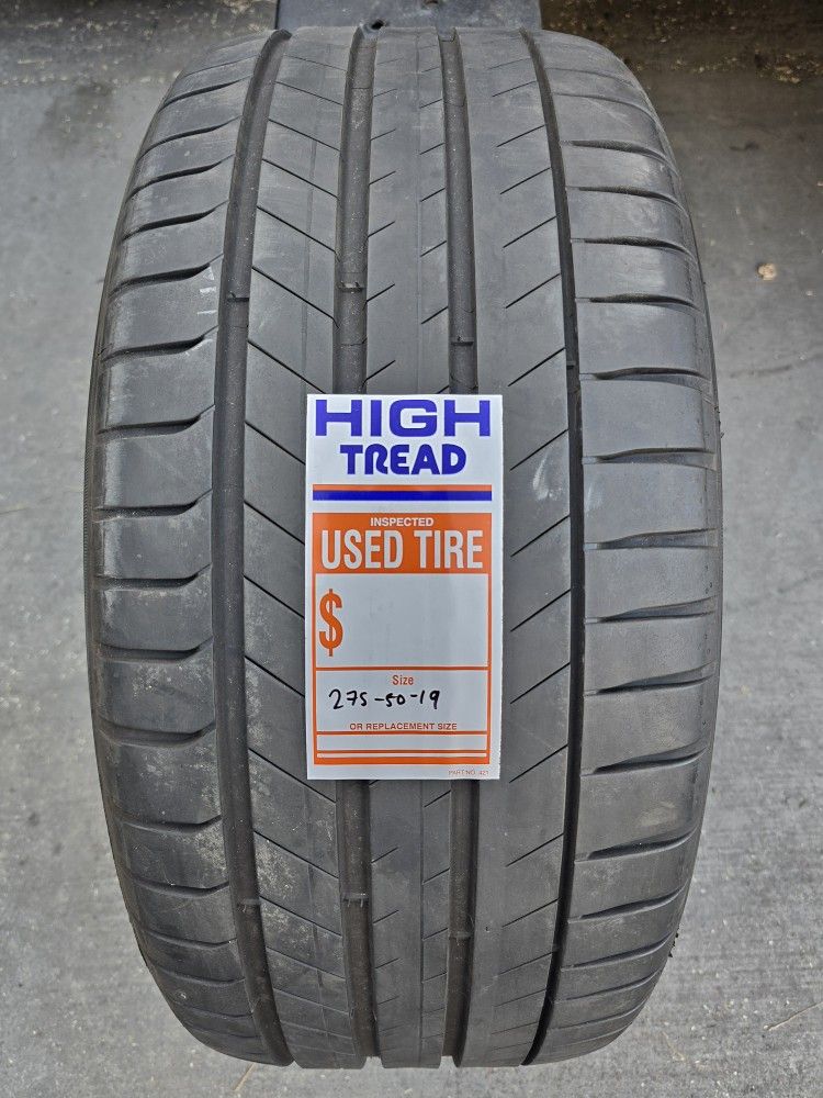 (1) 275 50 19 Michelin Tire