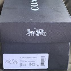 Black Coach  Florence Sandals 