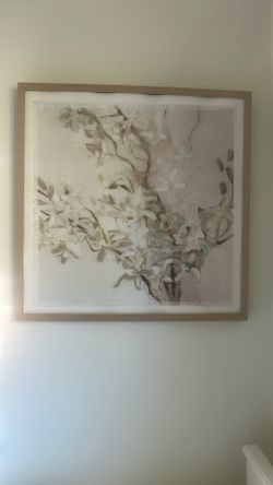 Decor Painting with wooden frame - Like New!