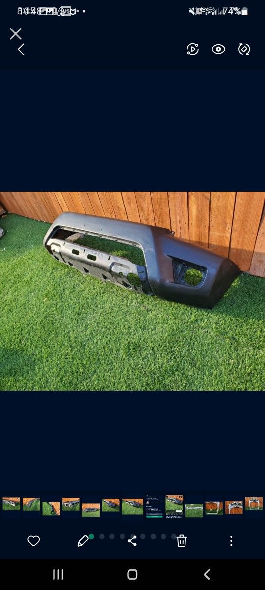 2012 - 2015 TOYOTA TACOMA FRONT
BUMPER COVER GENUINE OEM . NC53 UP