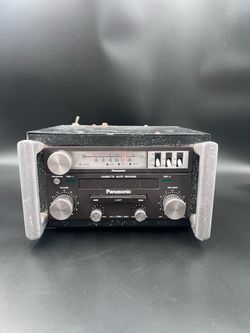 Vintage 1970s Panasonic Auto Reverse Cassette AM/FM + Pioneer AD-320 Amp