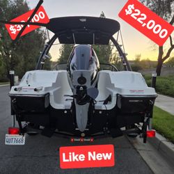 2022 Like NEW Bow Rider With Outboard And Wake Tower