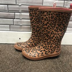 Cheetah Print Rain Boots