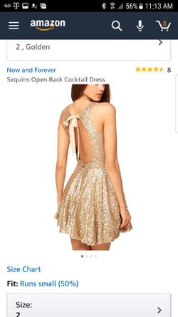 Gold sequin dress