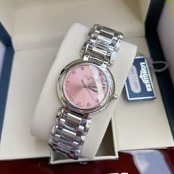 Women's watch with 30mm pink dial, brand new with box and paper