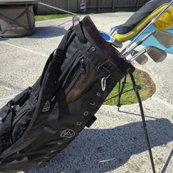 Nike Golf Bag And Clubs 