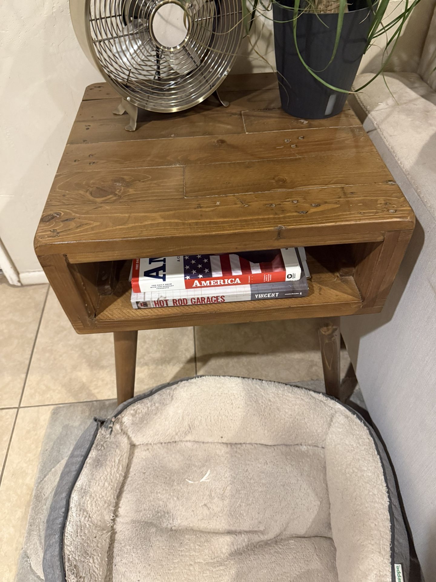 Wood End Table