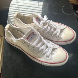 White Converse low top 