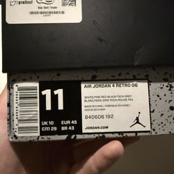 2016 Jordan 4 white cement and Jordan 4 lightning 