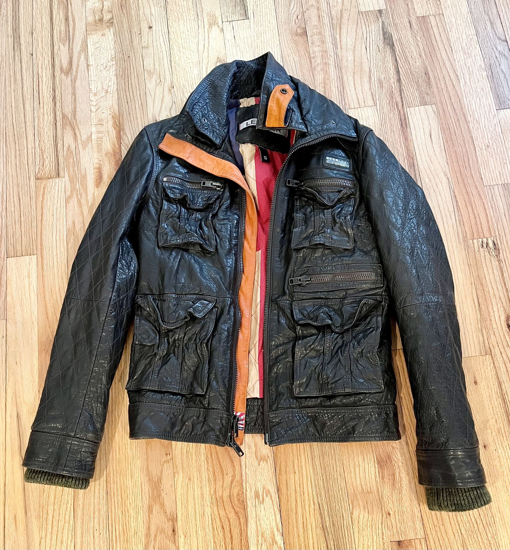 SuperDry Leather Bomber