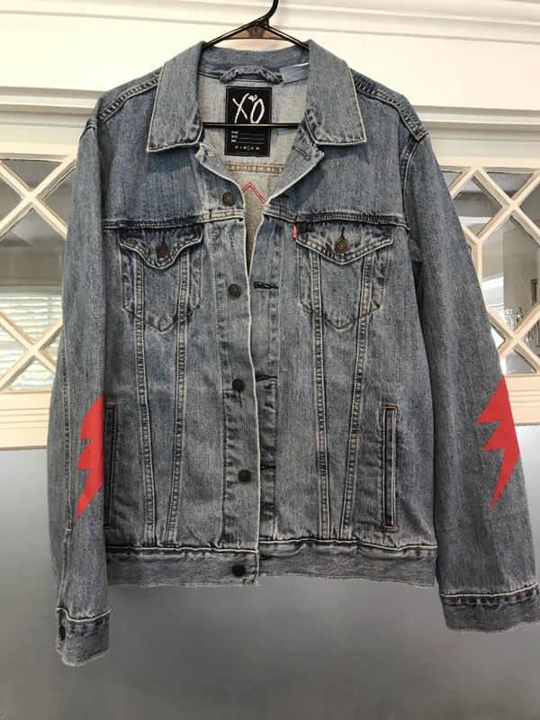 The Weeknd XO Starboy Legend Of The Fall Tour Phase 2 LEVI'S DENIM JACKET