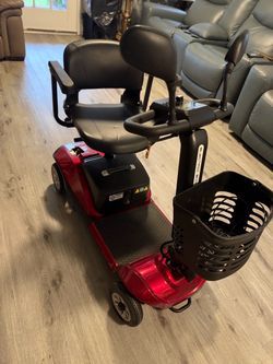 Red 4-Wheel Electric Mobility Scooter