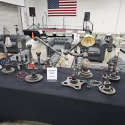 Industrial Lamps With Edison Bulbs $150 EACH