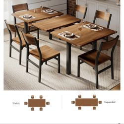 Dinner Table And Chair 6 New In Box Never Used 