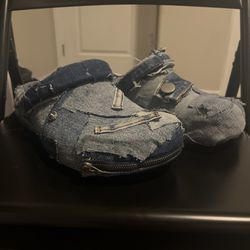 Denim Crocs Size 11 Mens