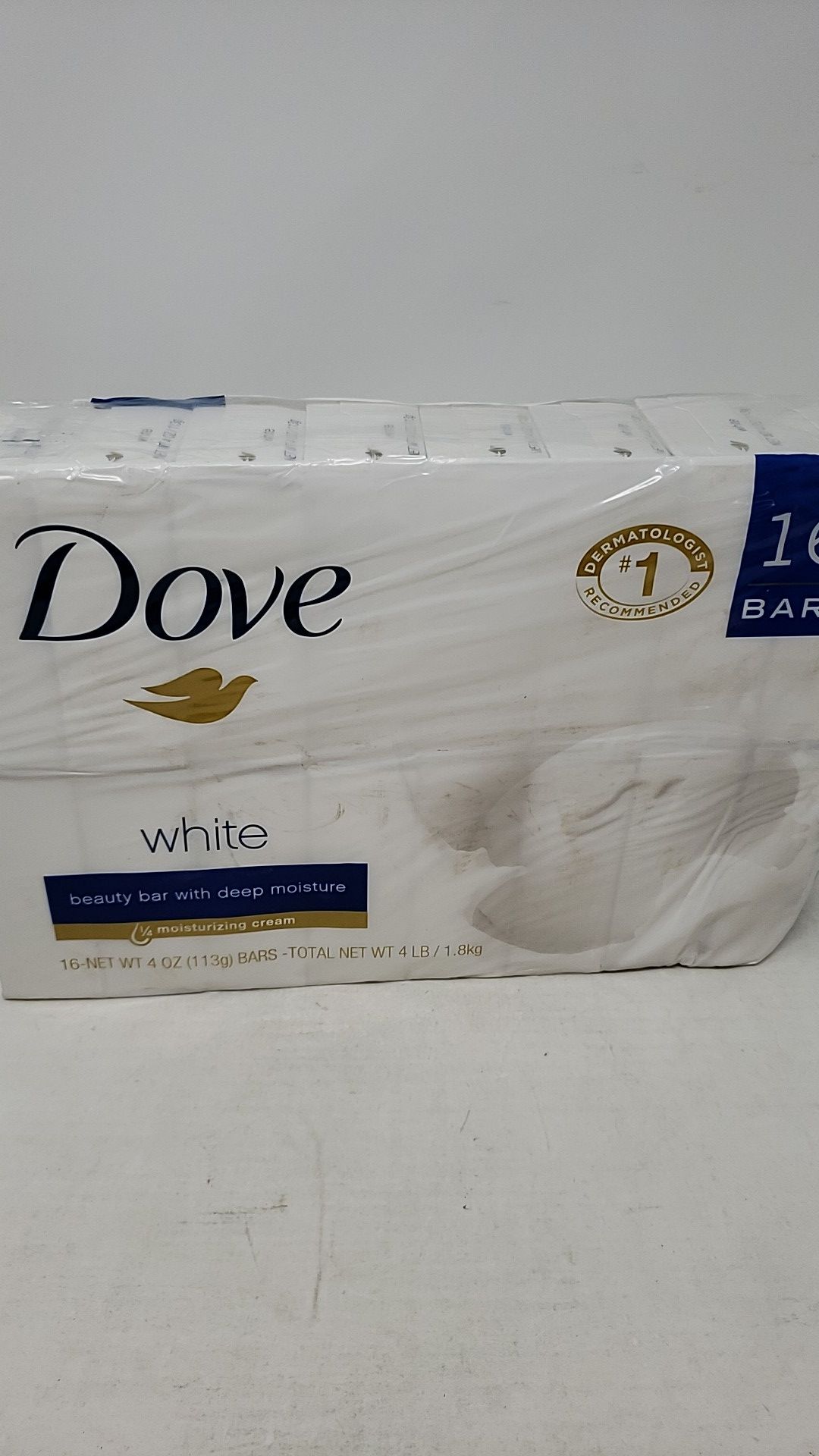 Pack of 16 Dove White Beauty Bar with Deep Moisture Soap