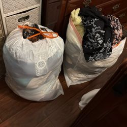 2 bags full of clothing