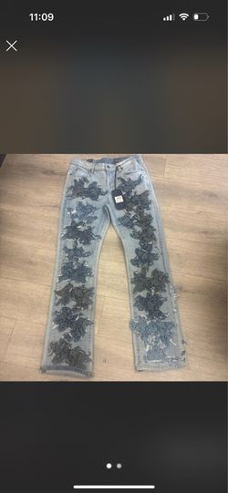 Brand new embroidery Jeans