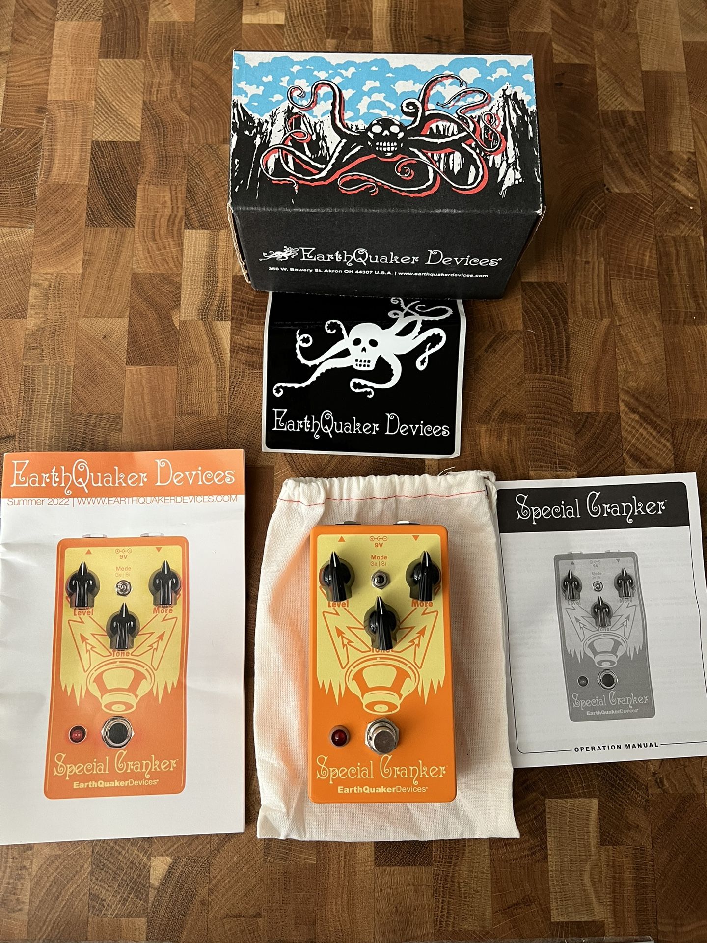 Earthquaker Devices Special Cranker Overdrive Effects Unit Guitar Pedal