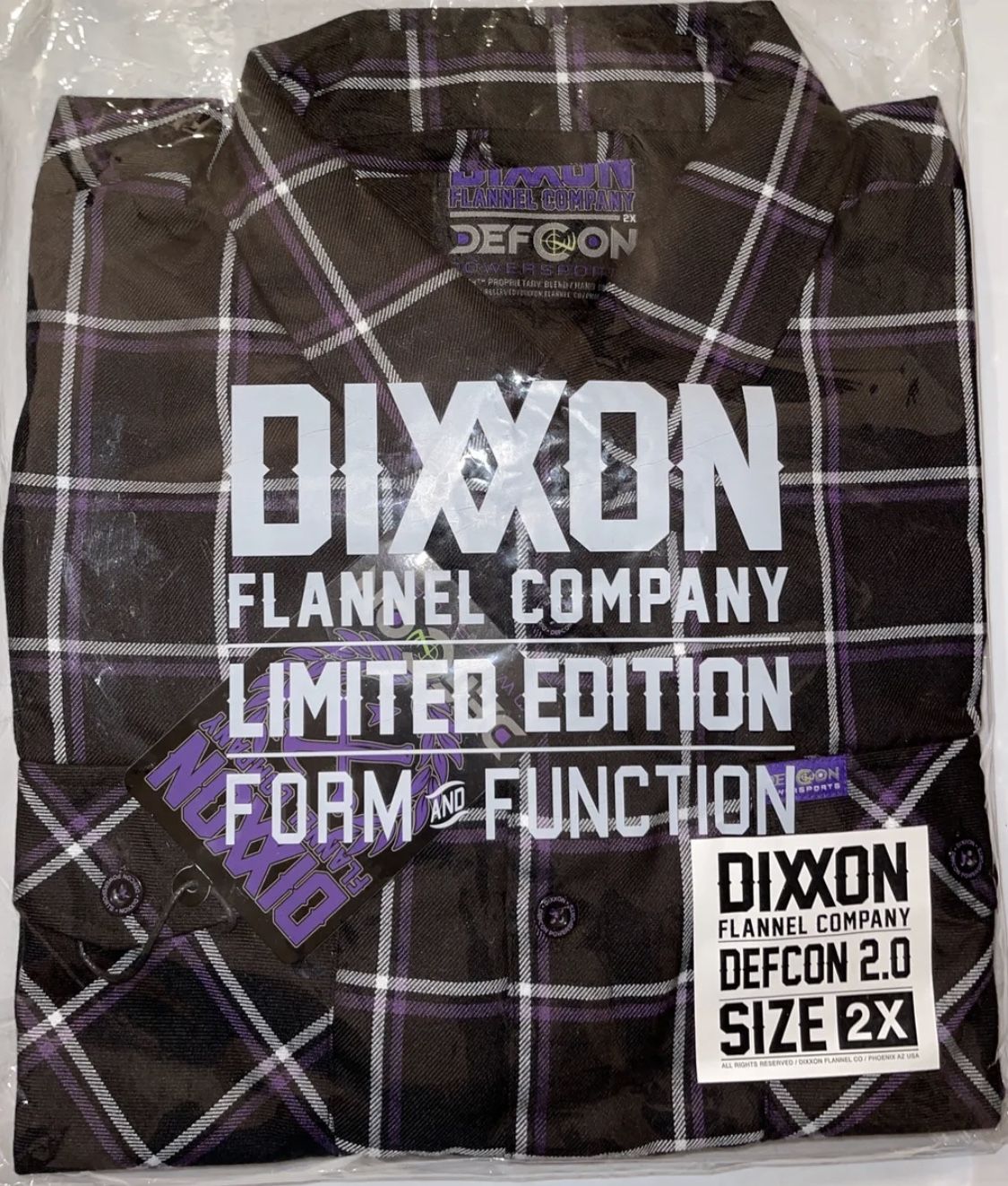 Dixxon Flannel Co. Defcon 2.0 Mens 2XL Long Sleeve Shirt BNIB