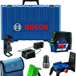 Bosch GCL100-80CG 12V Max Connected Green-Beam Cross-Line Laser with Plumb Points