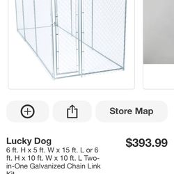Dog kennel 5ft x 15ft or 10ft x 10ft