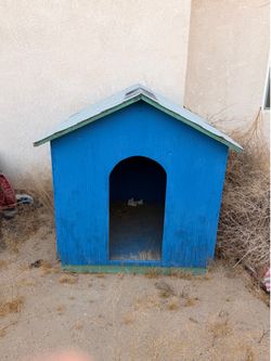 Large wooden dog house