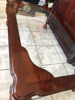 Cherry wood coffee table