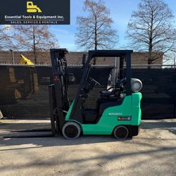 2018 Mitsubishi FGC20N 4,000 lb 3-Stage LPG Cushion Tire Forklift Nissan K21