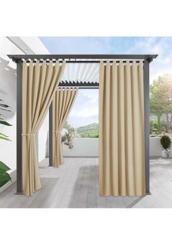 Outdoor Curtains for Patio Waterproof 1 Panel