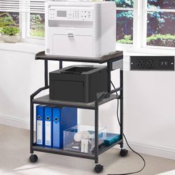 Lauren&Harold 34'' Printer Stand with Storage Printer