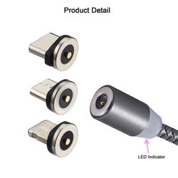 Brand New Magnetic 3 in1 3A Fast Charging Cable Type-C Micro USB iPhone Charger