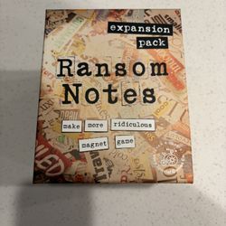 Brand New Ransom Notes expansion pack game
