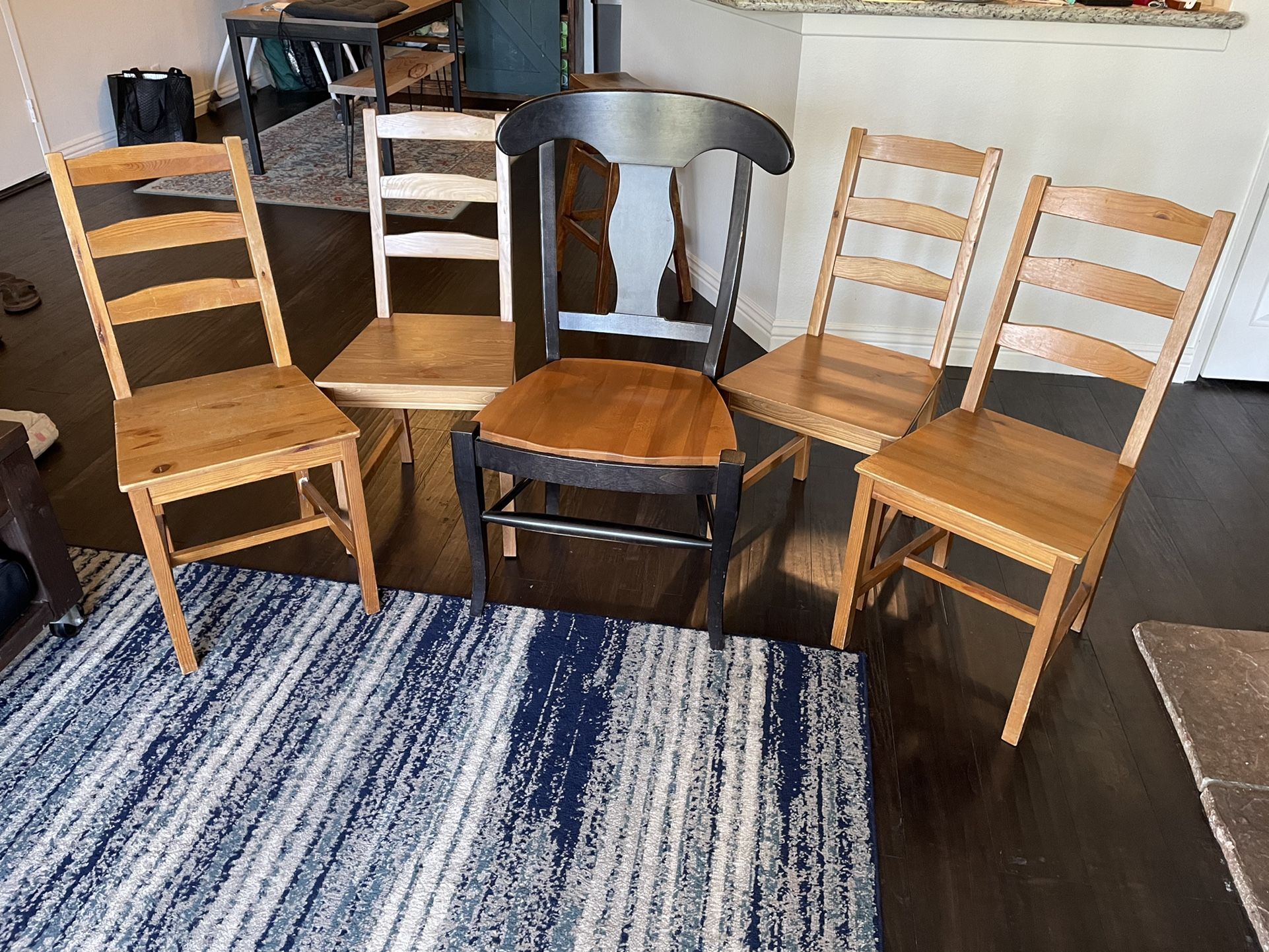 Wood Chair - Just The Middle One
