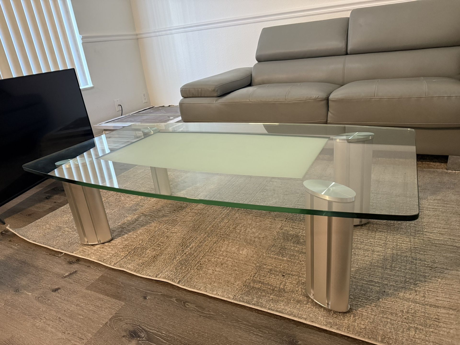 Modern Glass Coffee Table (negotiable)