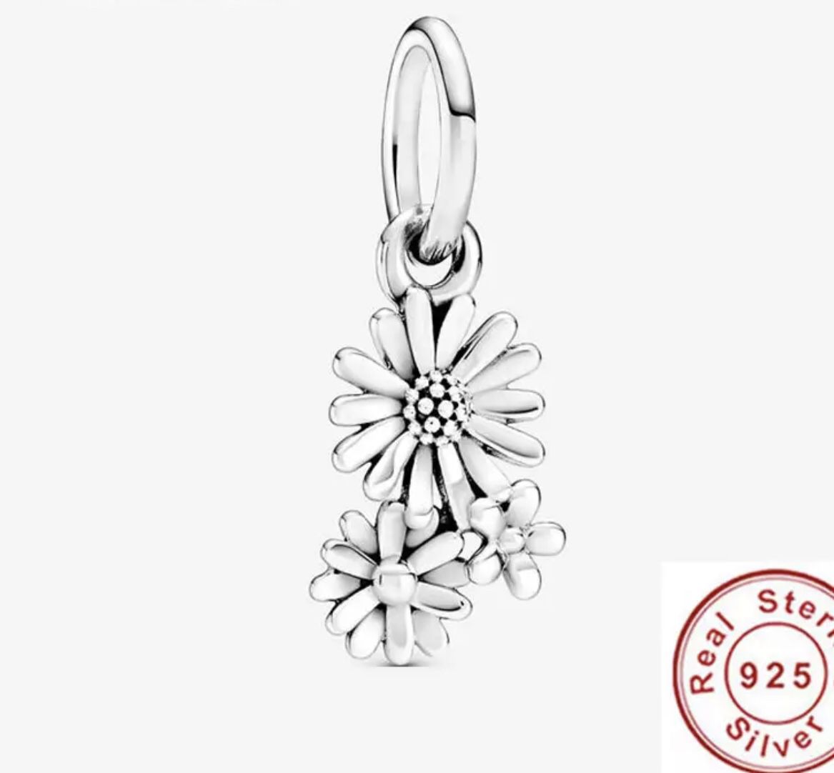Sterling Silver daisy charm
