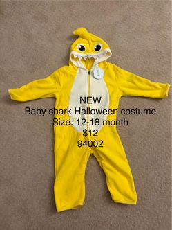 NEW baby shark Halloween costume