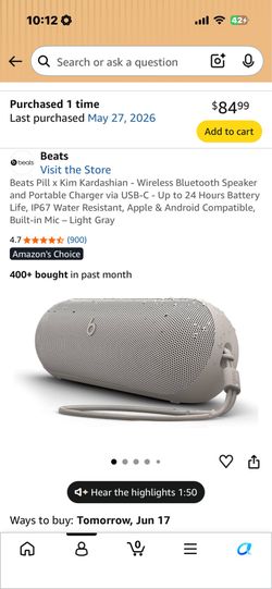 Beats Pill Kim Kardashian Edition
