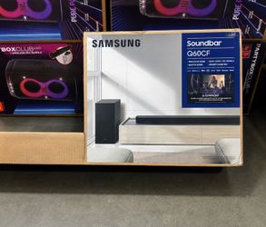 Samsung HW-Q60CF Dolby Atmos Soundbar + Wireless Subwoofer | 3.1.2 Home Theater