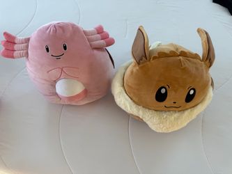 Squishmallow Eevee & Chansey Plush